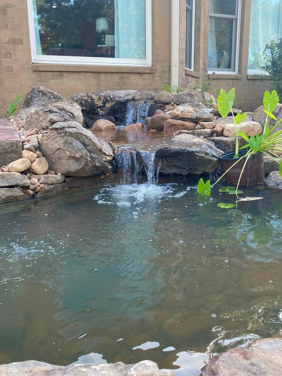 Waterfall maintenance and cleaning in Brandon, MS